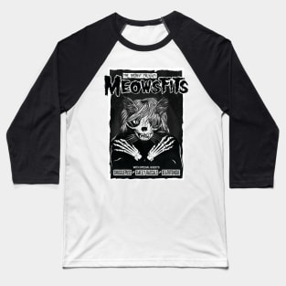 Meowsfits Misfits Parody Baseball T-Shirt